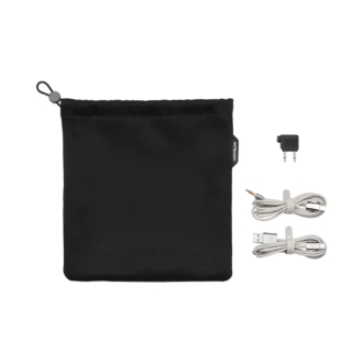 Set de călătorie gri pentru căștile Montblanc MB 01