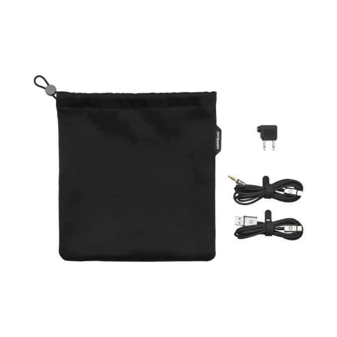 Set de călătorie negru pentru căștile Montblanc MB 01