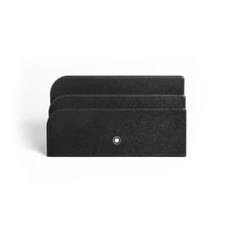 Suport pentru scrisori, piele Saffiano, negru