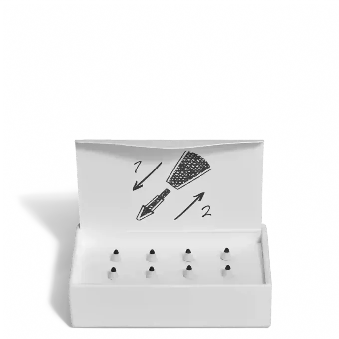 Vârfuri de schimb din in pentru stiloul digital Montblanc gri