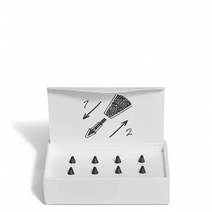 Vârfuri de schimb din in pentru stiloul digital Montblanc, negru